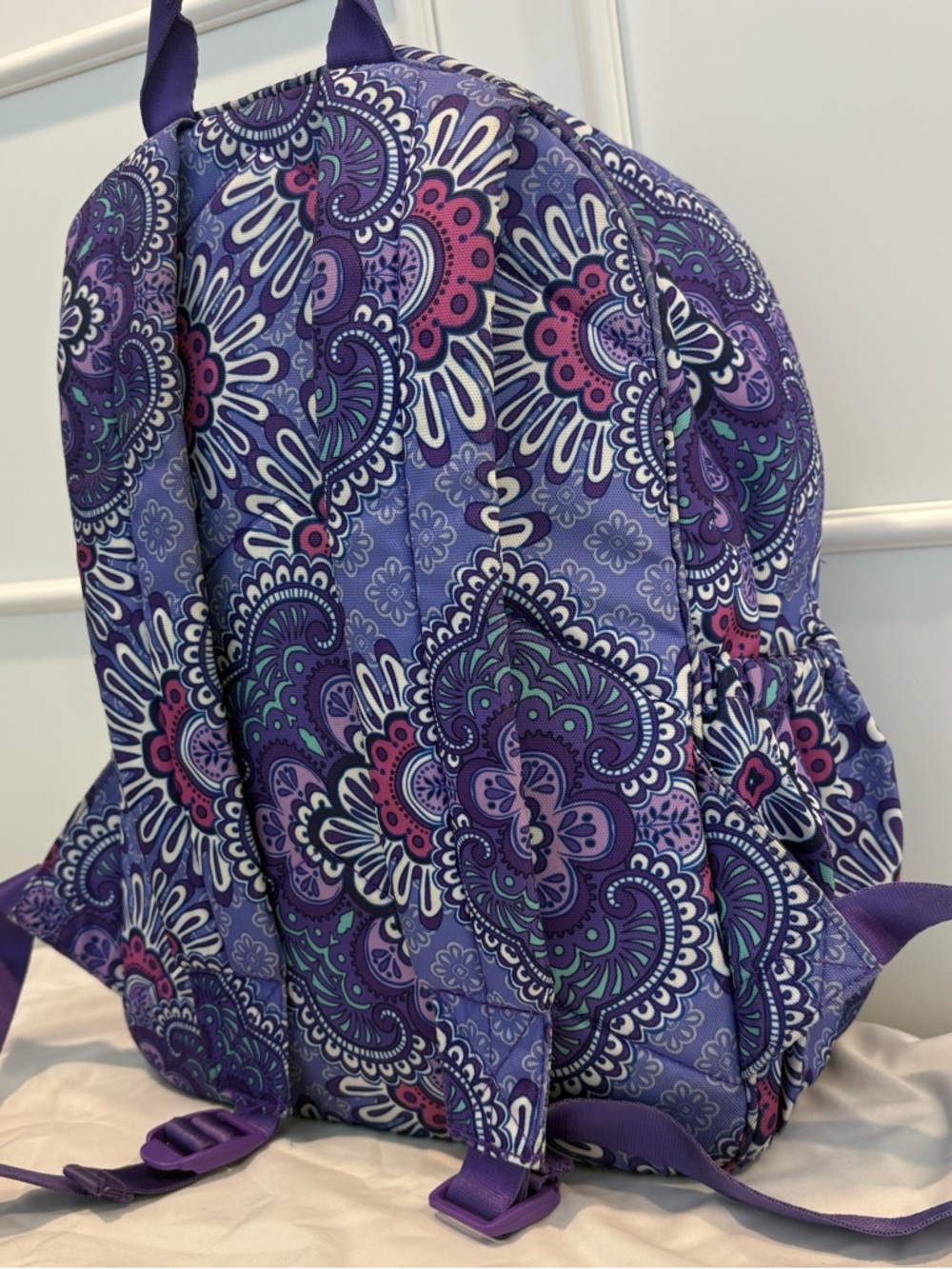 Vera Bradley Essential Large Back Pack - Lilac Medallion (Retired) - Picture 6 of 8